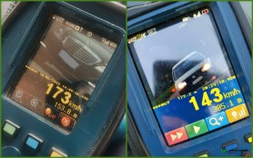 FOTO // Două șoferițe au fost oprite în timp ce se deplasau cu 173 și 103 km/h